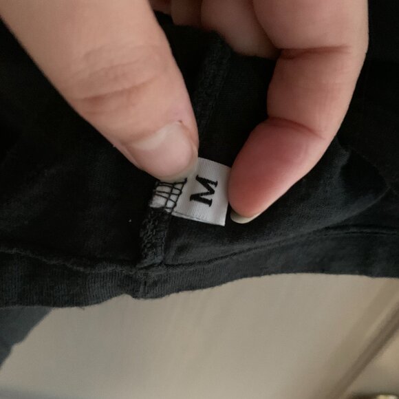 crinkle fabric short sleeve button up blouse - Picture 4 of 11